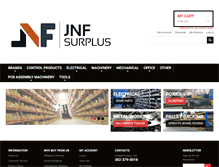 Tablet Screenshot of jnfsurplus.com